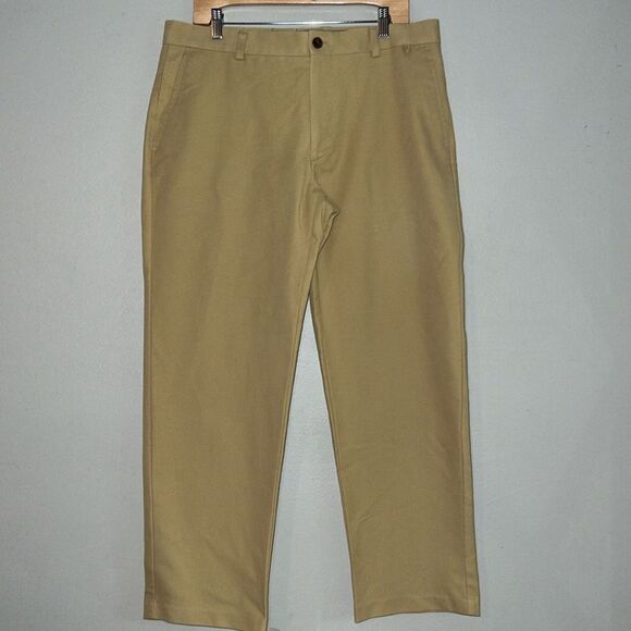 Joseph Abboud Classic tan flat front dress pants size 36 x 30 - Picture 1 of 8